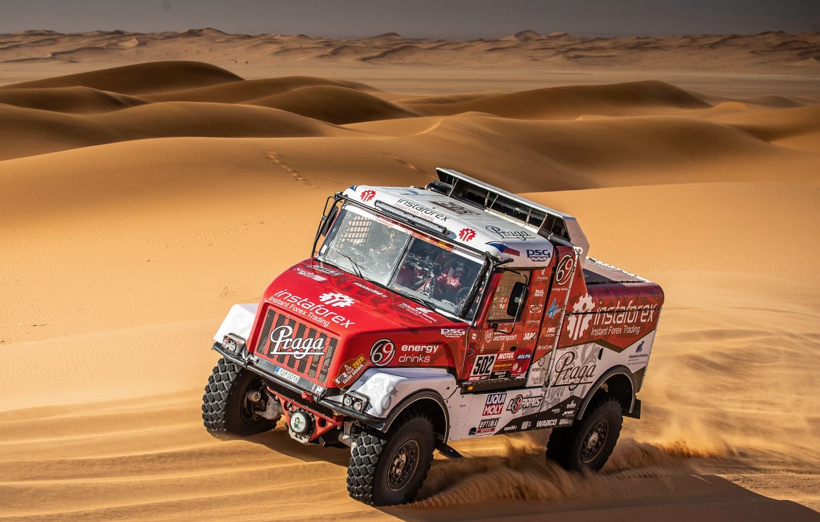 Praga V4S DKR – Tough, fast and durable cross-country rally truck | PRAGA