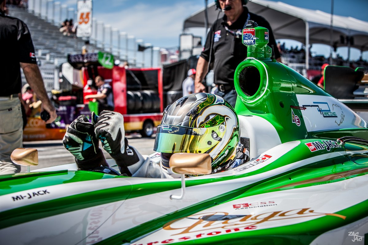 Praga-Sponsored Driver Matthew Di Leo at the Toronto Indycar Race