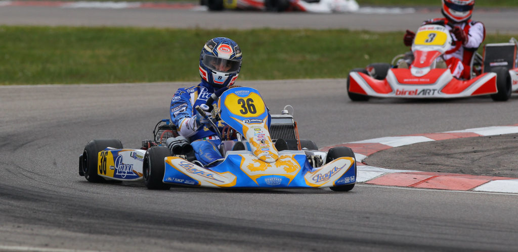 Pollini one of the front runners at the KZ2 FIA karting European Championship