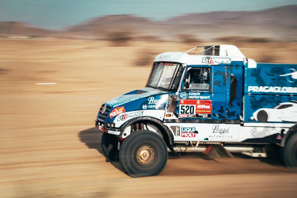 Dakar 2021: Successful shakedown for both trucks and three drivers of the Instaforex Loprais Praga Team