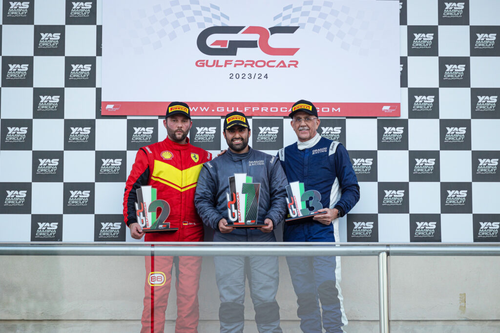 Praga R1 shines at Yas Marina: Double podium success for Ian Roberts and Dragon Racing in 2023/24 Gulf ProCar Season Opener